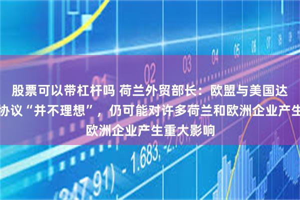 股票可以带杠杆吗 荷兰外贸部长：欧盟与美国达成的关税协议“并不理想”，仍可能对许多荷兰和欧洲企业产生重大影响