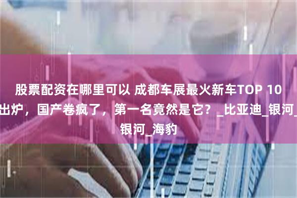 股票配资在哪里可以 成都车展最火新车TOP 10新鲜出炉，国产卷疯了，第一名竟然是它？_比亚迪_银河_海豹